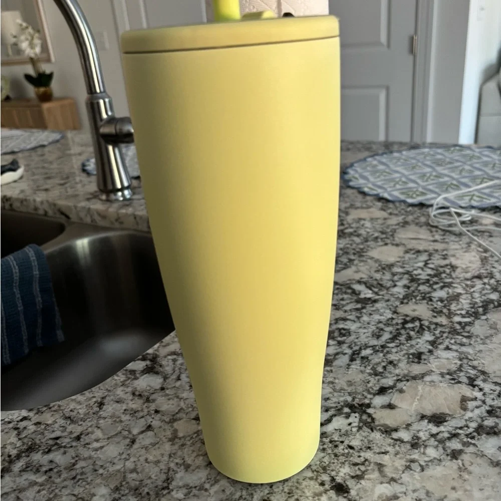 BrüMate Yellow Insulated Travel Mug with Handle
